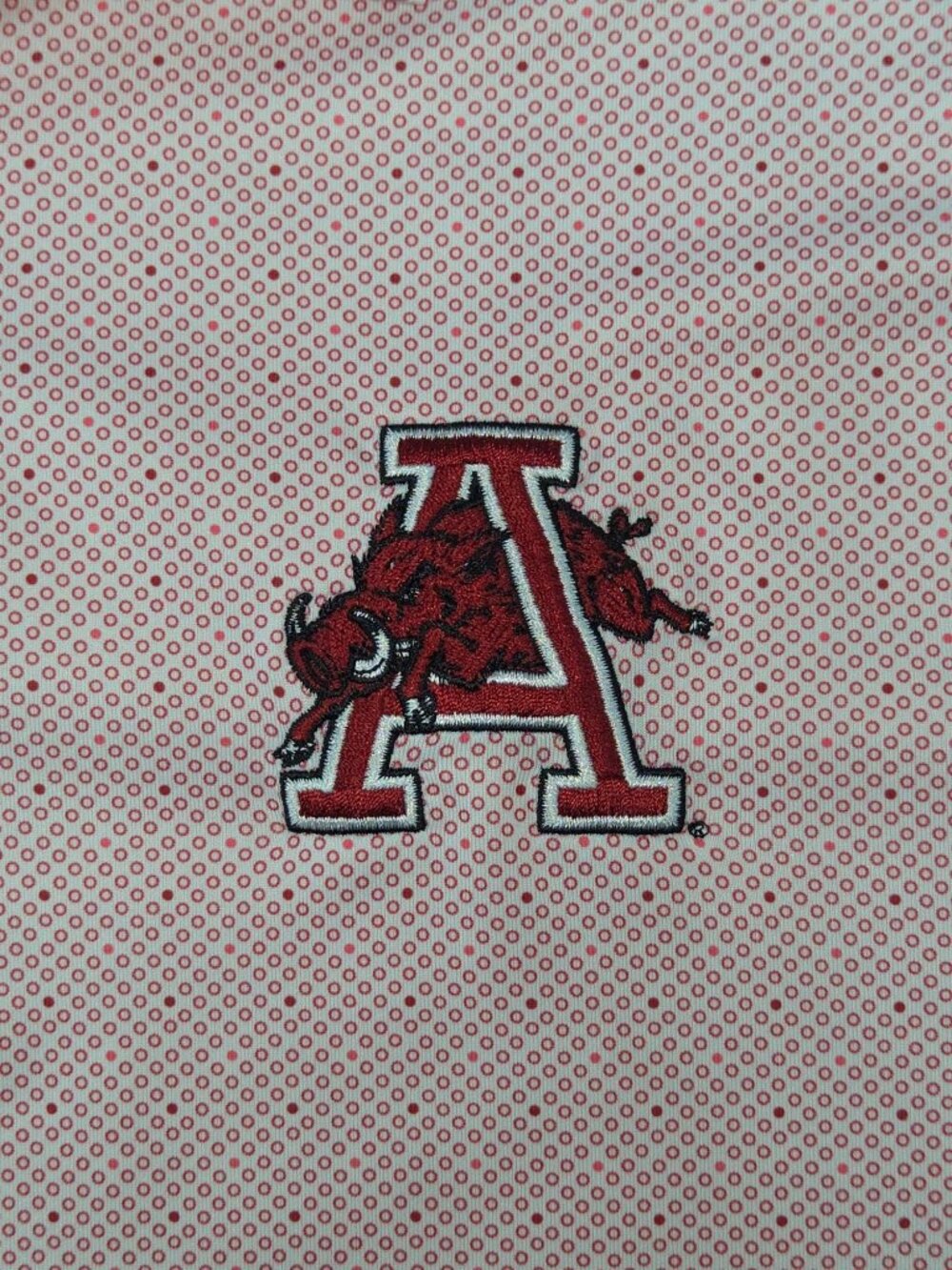 Arkansas Razorbacks Cutter & Buck Mens Performance Polo Large - Picture 5 of 7